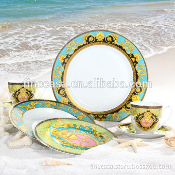 30 Pieces Luxury Porcelain Dinnerware Set